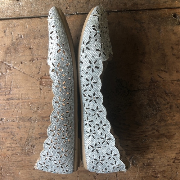 Rouge Helium Silver Gemstone Flats 8.5 - Picture 4 of 7